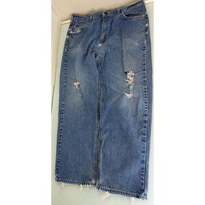 Vintage Y2K Carhartt FR Destroyed Jeans 38X32 Flame Resistant Relaxed USA Made